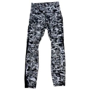 Lululemon Train Times 7/8 Pant 25” Interlaced Starlight Black / Black